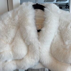 Adrienne Landau Cream Teddy Jacket